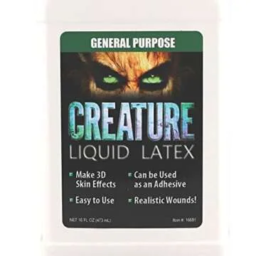 16oz CLEAR Creature Liquid Latex for Effects and Art