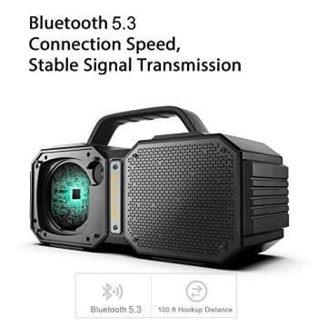 Portable 60W Waterproof Bluetooth Speaker for Outdoors