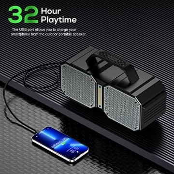 Portable 60W Waterproof Bluetooth Speaker for Outdoors