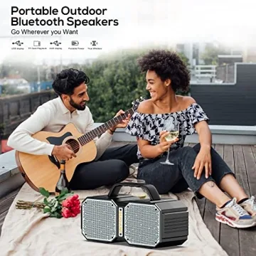 Portable 60W Waterproof Bluetooth Speaker for Outdoors