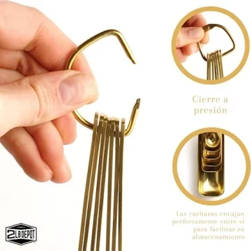 2lbDepot Gold Measuring Spoons Set - Elegant & Durable Kitchen Tool