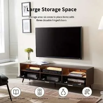 LED TV Stand with Lights - Stylish Storage & Modern Design