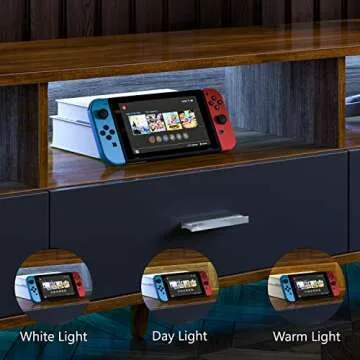 LED TV Stand with Lights - Stylish Storage & Modern Design