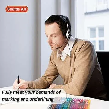 Shuttle Art 20 Color Gel Pens for Smooth Writing