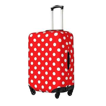 Groamaup Travel Luggage Cover Red White Polka Dot Luggage Suitcase Protector Baggage Fit 29-32 Inch
