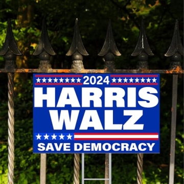 Harris Walz 2024 Yard Sign | Save Democracy