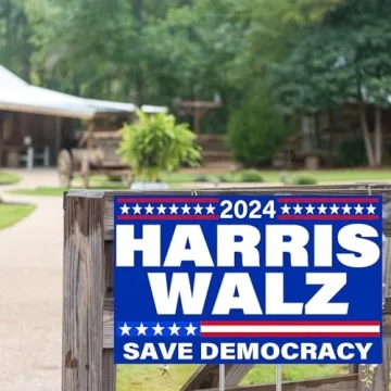 Harris Walz 2024 Yard Sign | Save Democracy