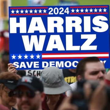 Harris Walz 2024 Yard Sign | Save Democracy