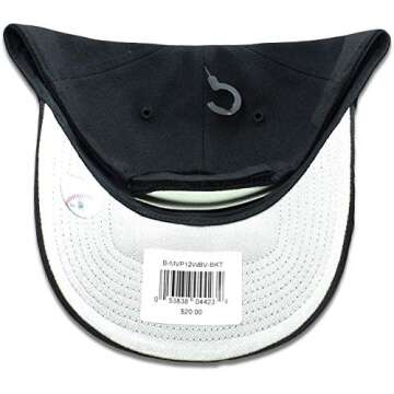 Los Angeles Dodgers Hat MLB Authentic '47 (Forty Seven) Brand MVP Adjustable Black on Black Baseball Cap Adjustable Adult One Size Men & Women 85% Acrylic 15% Wool