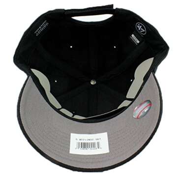 Los Angeles Dodgers Hat MLB Authentic '47 (Forty Seven) Brand MVP Adjustable Black on Black Baseball Cap Adjustable Adult One Size Men & Women 85% Acrylic 15% Wool