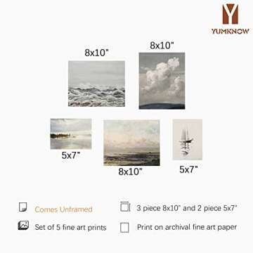 Boho Art Deco Victoria Picture Bathroom - Rustic French Country Wall Art Decor - Modern Farmhouse Ki...