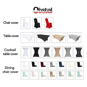 Stylish Obstal Stretch Spandex Table Covers for Any Event
