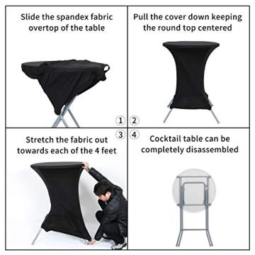 Stylish Obstal Stretch Spandex Table Covers for Any Event