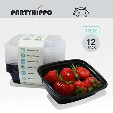 Buy 12-Pack BPA-Free Small Meal Prep Containers Online