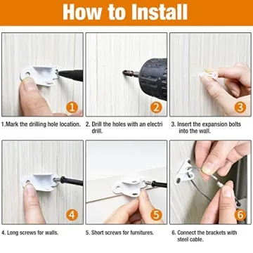 Ougourim Furniture Anchors for Safe Baby Proofing