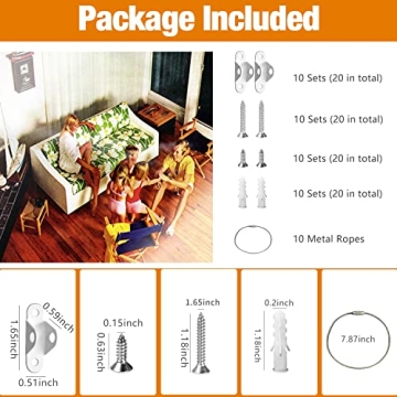 Ougourim Furniture Anchors for Safe Baby Proofing