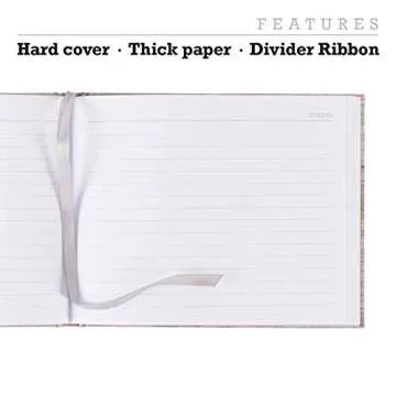 Global Printed Products Wedding Guest Book, 9"x7", Grey Wood