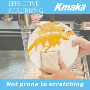 KMAKII Eco-Friendly Bamboo Cleaning Sponges 6 Pack