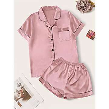 Chic Women's Satin Pajama Set - Comfort Meets Style