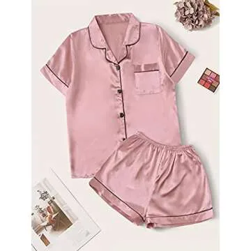 Chic Women's Satin Pajama Set - Comfort Meets Style