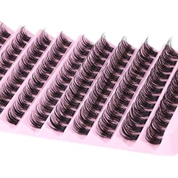 Natural Cluster Lashes Fluffy Mink Lash Clusters Wispy Individual Lashes DIY Eyelash Extensions False Eyelashes Pack