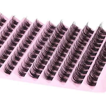 Natural Cluster Lashes Fluffy Mink Lash Clusters Wispy Individual Lashes DIY Eyelash Extensions False Eyelashes Pack