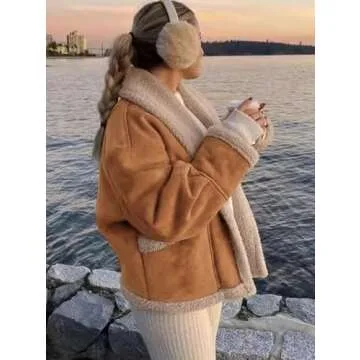 Sherpa Lined Leather Jacket for Stylish Winter Warmth