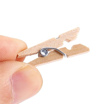 Mini Wooden Craft Clothespins Set of 100 Durable and Cute