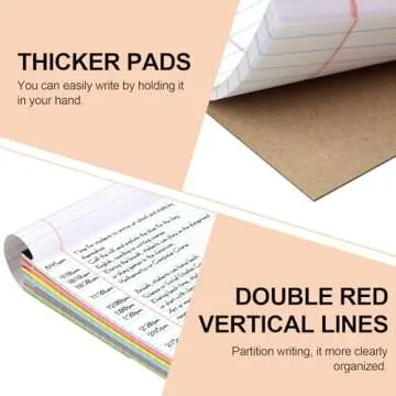 Utron 6 PCS Colorful Small Legal Pads for Organized Note-Taking