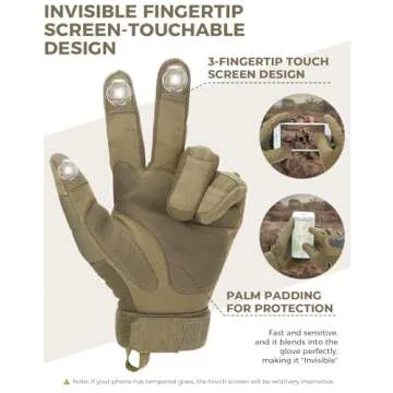 KEMIMOTO Tactical Gloves for Adventure and Safety