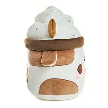 Cuddle Barn PlushGoals - Chocolate Mooshake Super Soft Cute Kawaii Cow Dessert Drink Collectible Stuffed Animal Plush Toy, 10 inches