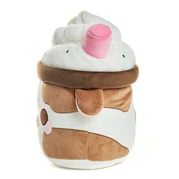 Cuddle Barn PlushGoals - Chocolate Mooshake Super Soft Cute Kawaii Cow Dessert Drink Collectible Stuffed Animal Plush Toy, 10 inches