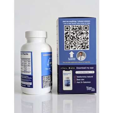 METFORMINA Natural - Weight Loss Aid and Metabolism Support - Dr Salomon (60 Capsules)