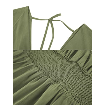 Realipopo Women's Summer Cute Rompers - V Neck & Baggy Style