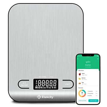 Etekcity Food Nutrition Kitchen Scale - Smart Digital Weight & Body Fat