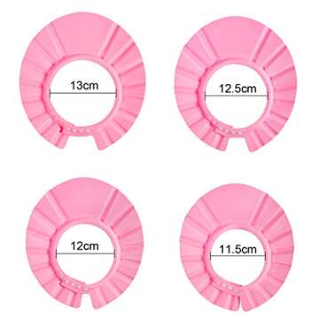EWIN(R) 4pcs Soft Adjustable Baby Kids Children Shampoo Bath Bathing Shower Cap Hat Wash Hair Shield...
