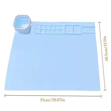 Silicone Craft Mat, Silicone Painting Mat, Silicone Mat for Resin Casting, Thick Silicone Mat for Cr...