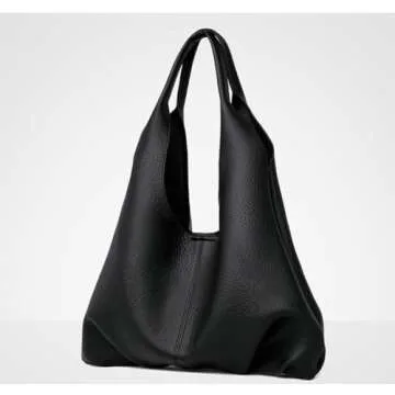 Elegant Slouchy Hobo Bags for Women - Versatile Vegan Leather