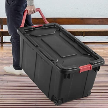 Heavy-Duty 40 Gallon Storage Bins - Durable & Stackable