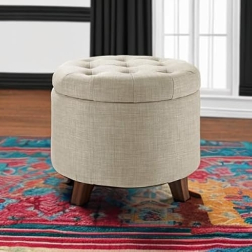 Amazon Basics Versatile Storage Ottoman with Style
