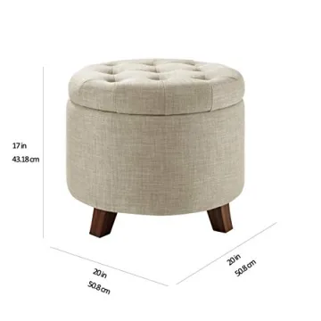 Amazon Basics Versatile Storage Ottoman with Style