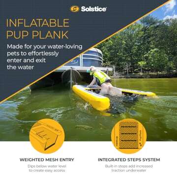 SOLSTICE Inflatable Dog Water Ramp for Safe Swimming Fun