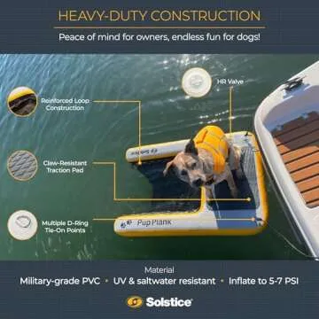 SOLSTICE Inflatable Dog Water Ramp for Safe Swimming Fun