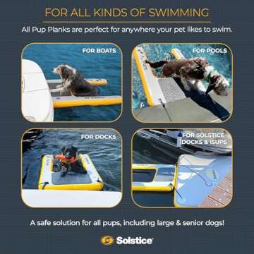 SOLSTICE Inflatable Dog Water Ramp for Safe Swimming Fun