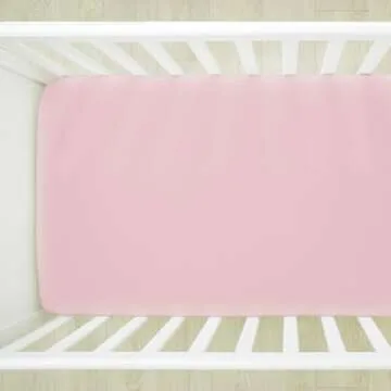 HonestBaby Organic Fitted Crib Sheets – Soft Light Pink