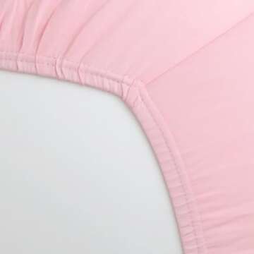 HonestBaby Organic Fitted Crib Sheets – Soft Light Pink