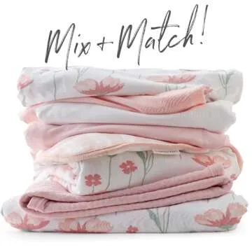 HonestBaby Organic Fitted Crib Sheets – Soft Light Pink