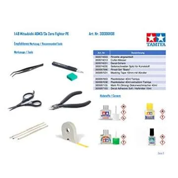 Tamiya 61108 1/48 Mitsubishi A6M3/3A Model Airplane Kit