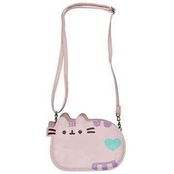 Pusheen The Cat Cross Body Purse Shoulder Bag - Pink Pastel