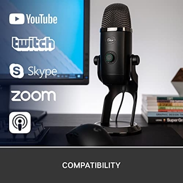 Blue Yeti X USB Microphone for Streaming and Podcasting